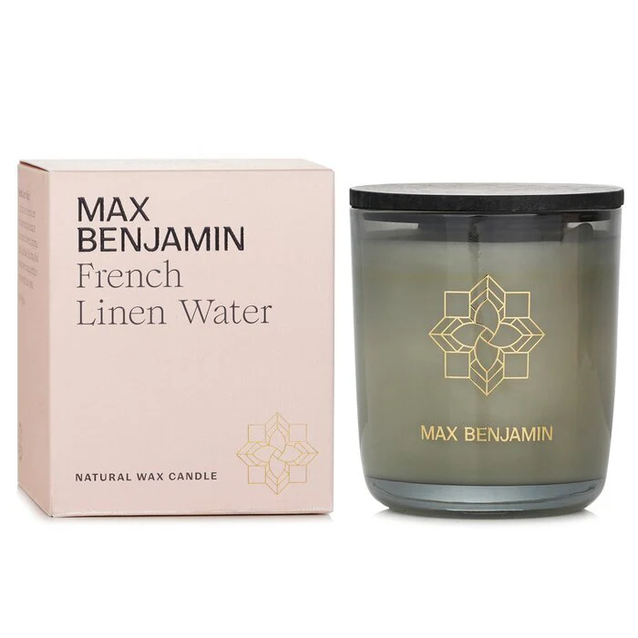 Max Benjamin Natural Wax Candle - French Linen Water 210g/7.4oz - Image 2