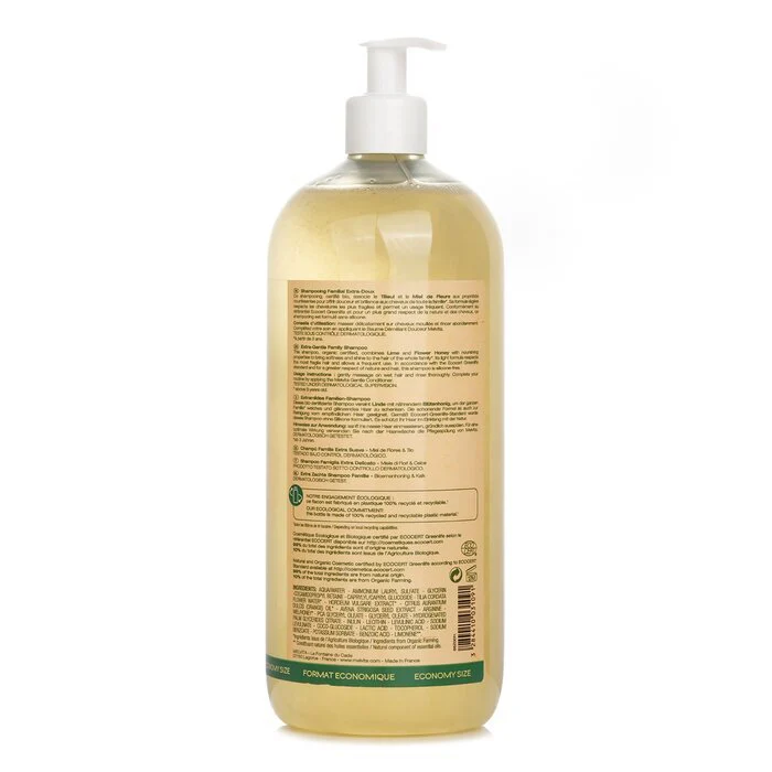 Melvita Extra-Gentle Family Shampoo (All Hair Types) 1000ml/33.8oz - Image 3