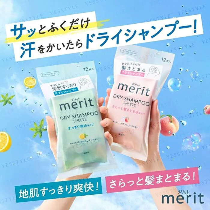 Merit Day+ Dry Shampoo Sheets - Verbena & Lemon - 12 pcs - Image 3