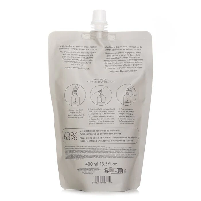 Molton Brown Heavenly Gingerlily Bath & Shower Gel Refill 400ml - Image 3