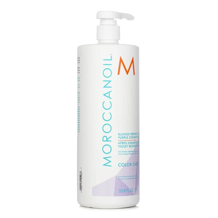 Moroccanoil Blonde Perfecting Purple Conditioner (For Blonde, Lightened Or Grey Hair) 1000ml/33.8oz - Image 2