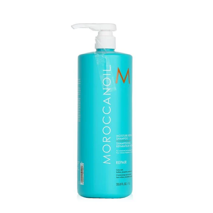 Moroccanoil Moisture Repair Shampoo (For Weakened and Damaged Hair) 1000ml - Image 2