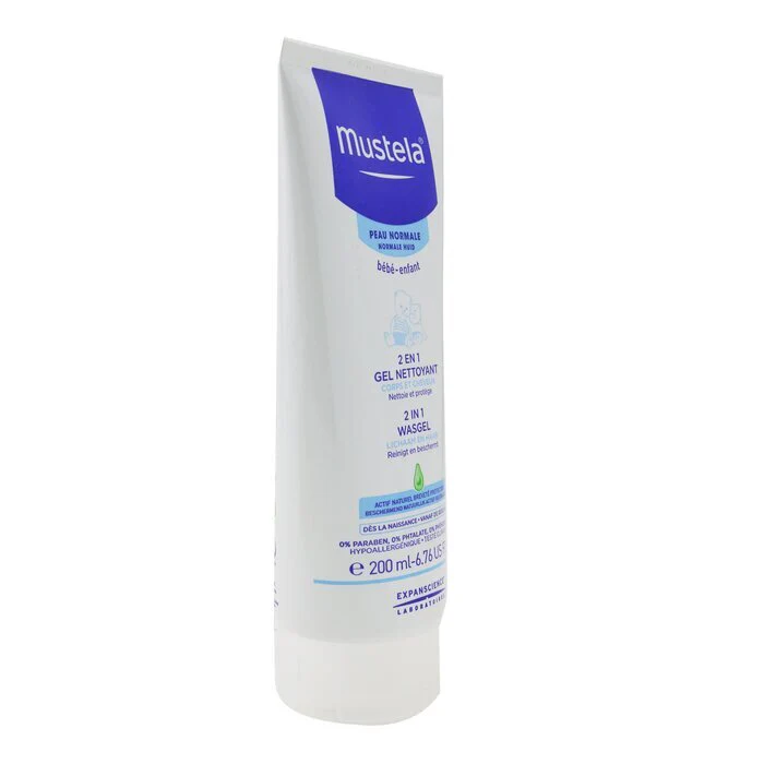 Mustela 2 In 1 Body & Hair Cleansing gel - For Normal Skin 200ml/6.76oz - Image 3