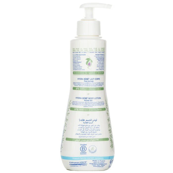 Mustela Hydra-Bebe Body Lotion With Organic Avocado - Normal Skin 300ml/10.14oz - Image 3