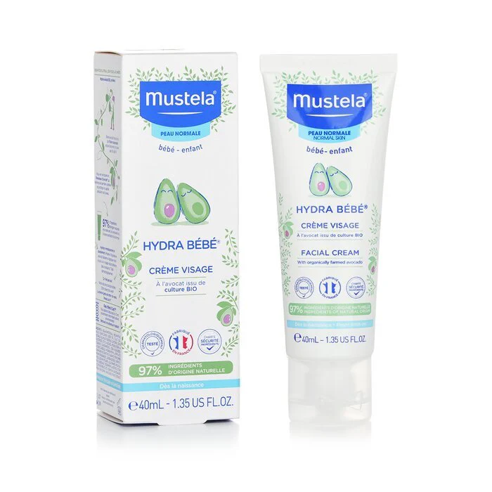 Mustela Hydra-Bebe Facial Cream With Organic Avocado - Normal Skin 40ml/1.35oz - Image 2
