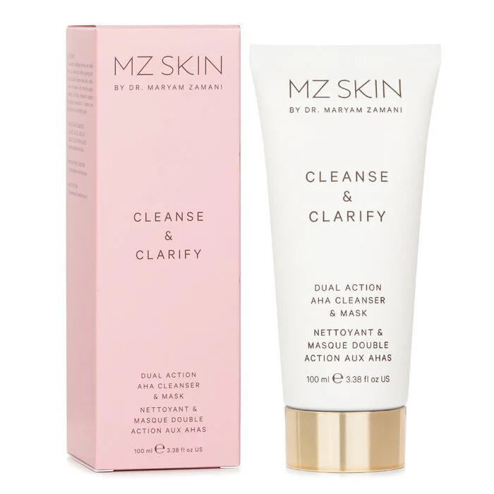 MZ Skin Cleanse & Clarify Dual Action AHA Cleanser & Mask 100ml/3.38oz - Image 2