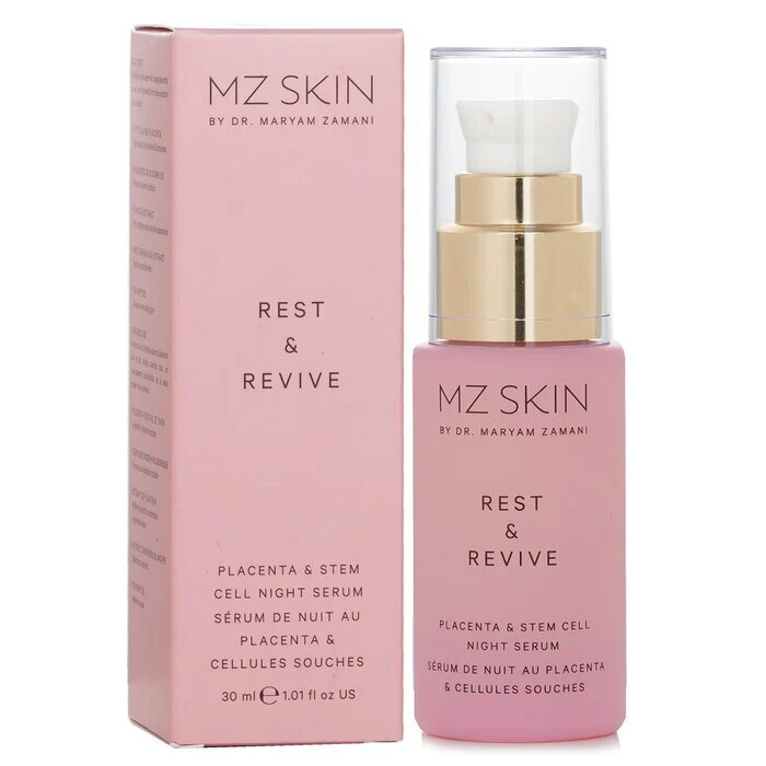 MZ Skin Rest & Revive Restorative Placenta & Stem Cell Night Serum 30ml/1.01oz - Image 2