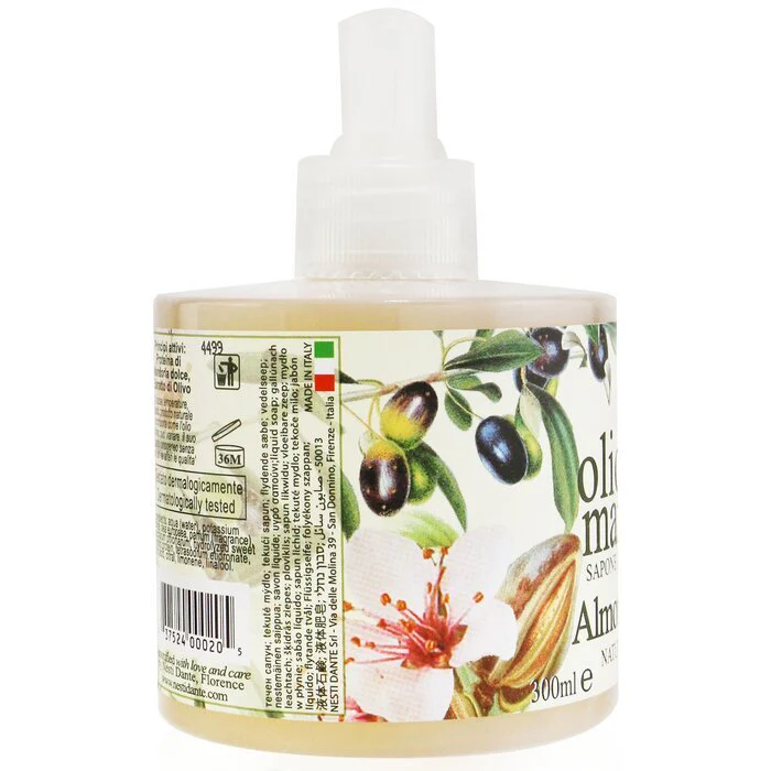 Nesti Dante Natural Liquid Soap - Almond Olive Oil 300ml/10.2oz - Image 2
