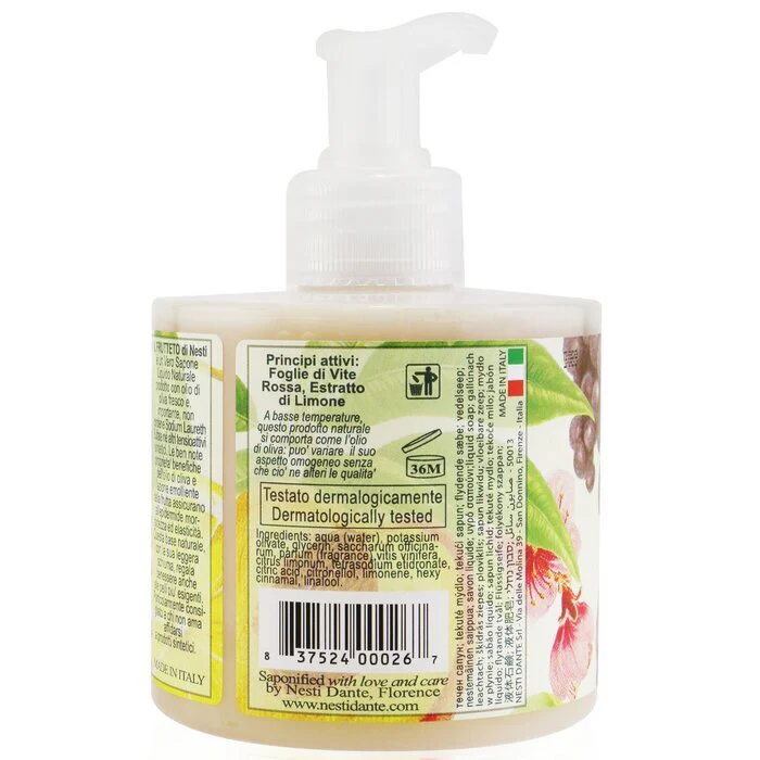 Nesti Dante Natural Liquid Soap - Il Frutteto Liquid Soap 300ml/10.2oz - Image 3
