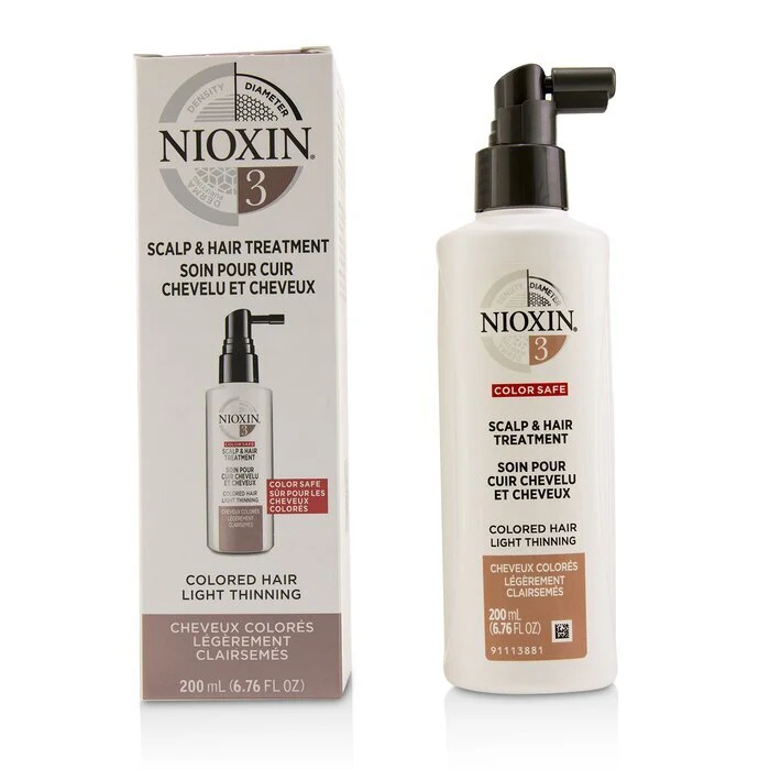 Nioxin Diameter System 3 Scalp & Hair Treatment (Colored Hair, Light Thinning, Color Safe) 200ml - Image 2