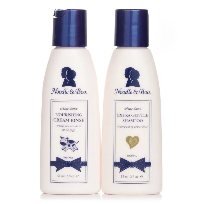 Noodle & Boo Sweetly Clean Kit: Extra Gentle Shampoo 59ml + Noursihing Cream Rinse 59ml 2pcs - Image 2