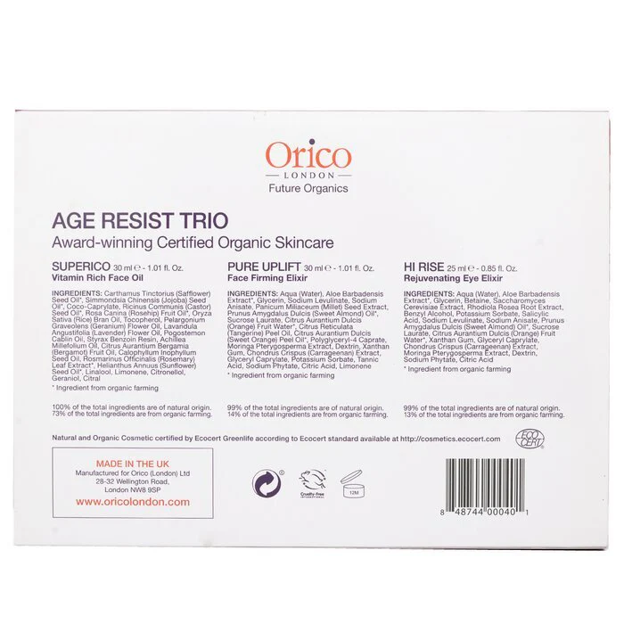 Orico London Age Resist Trio: Face Oil 30ml/1.01oz + Firming Elixir 30ml/1.01oz + Eye Elixir 25ml/0.85oz 3pcs - Image 3