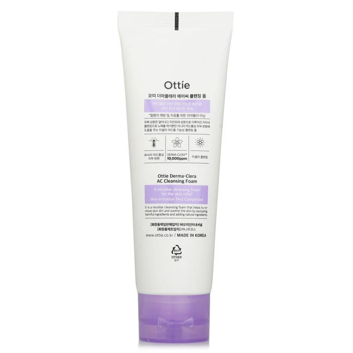 Ottie Derma Clera AC Cleansing Foam 120ml - Image 3