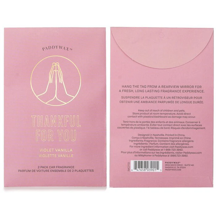 Paddywax Impressions Car Fragrance - Thankful For You 2packs - Image 2