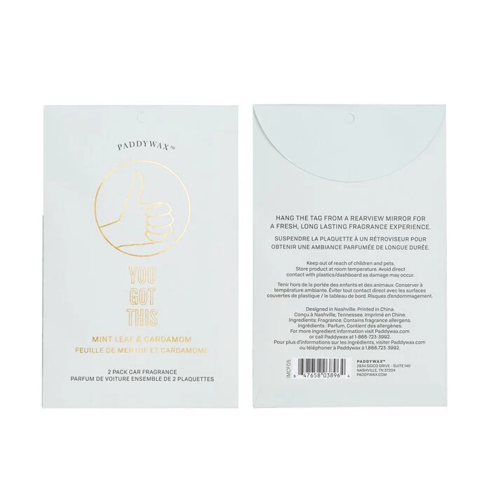 Paddywax Impressions Car Fragrance - You Got This 2packs - Image 3