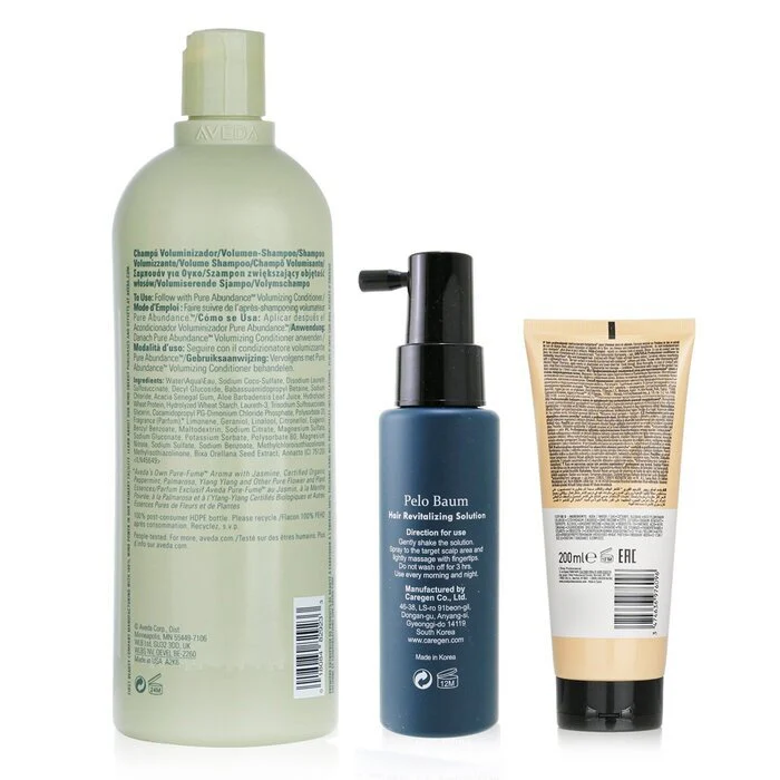 Pelo Baum Hair Revitalizing Solution 60ml + Aveda Volumizing Shampoo 1000ml + L'Oreal Resurfacing Conditioner 200ml 3pcs - Image 3