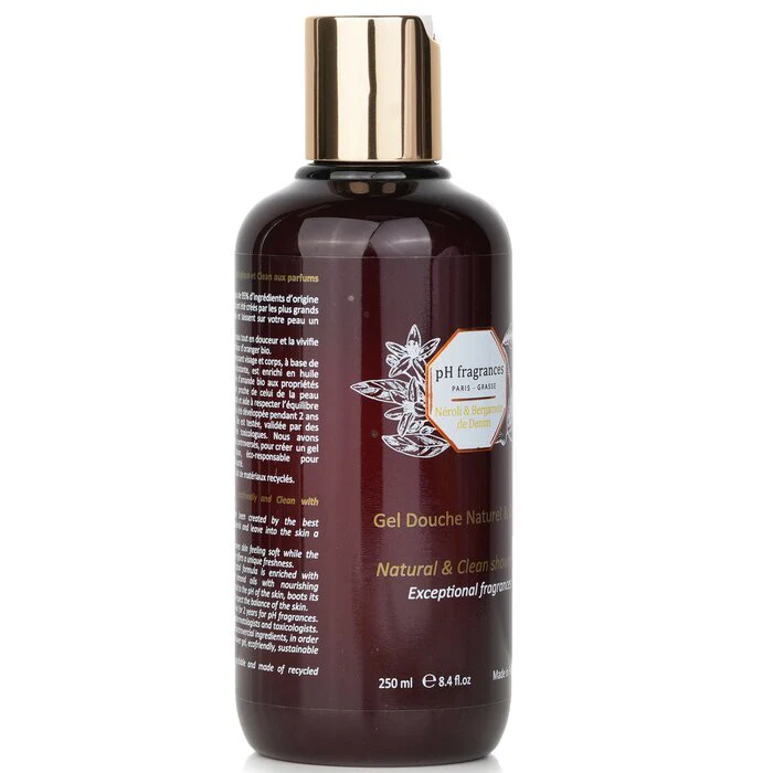 pH fragrances Natural & Clean Shower Gel 250ml/8.4oz - Image 2