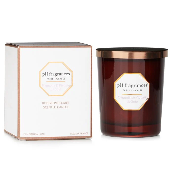 pH fragrances Scented Candle Magnolia & Pivoine de Soie 180g/6.3oz - Image 2