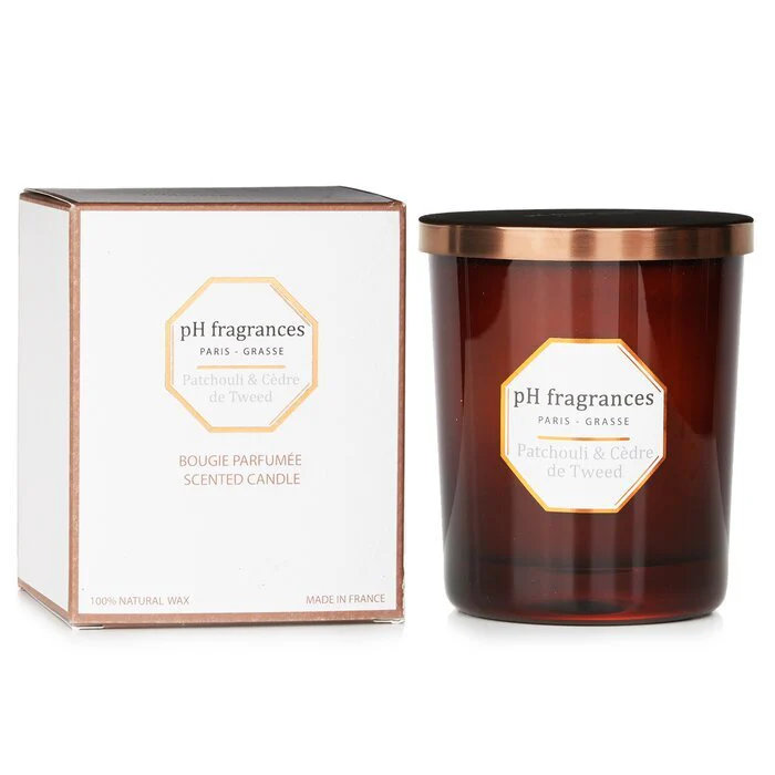 pH fragrances Scented Candle - Patchouli & Cedre De Tweed 180g/6.3oz - Image 2