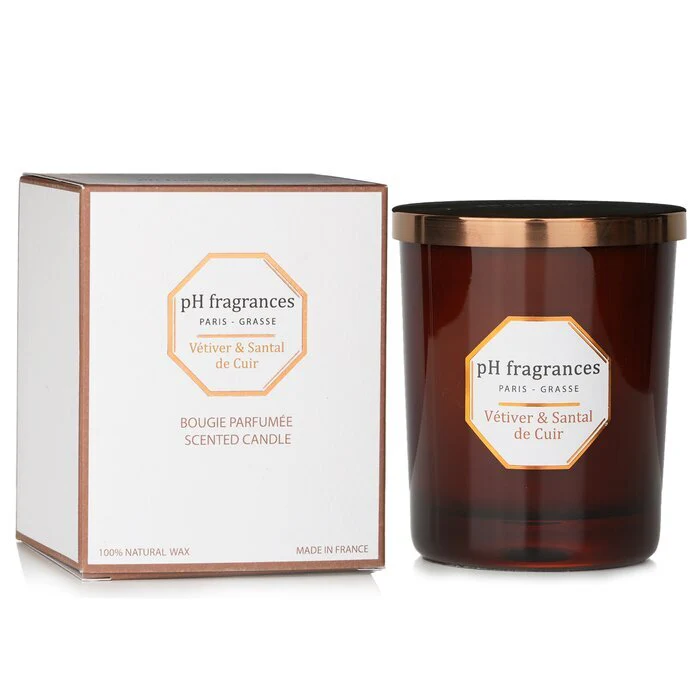 pH fragrances Scented Candle - Vetiver & Santal De Cuir 180g/6.3oz - Image 2