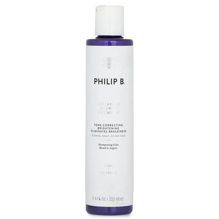Philip B Icelandic Blonde Shampoo (Tone Correcting Brightening Eliminates Brassiness - Blonde, Gray, Silver Hair) 220ml/7.4oz