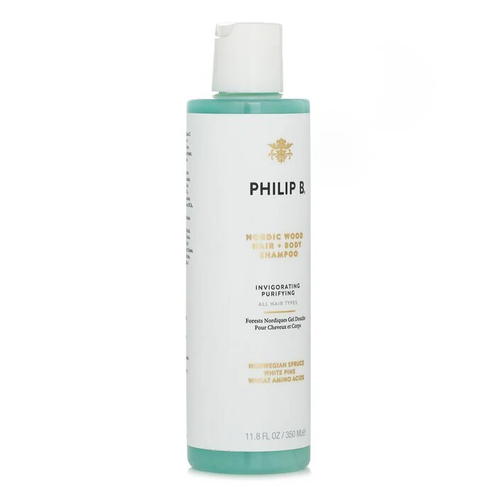 Philip B Nordic Wood Hair + Body Shampoo (Invigorating Purifying - All Hair Types) 350ml/11.8oz - Image 2