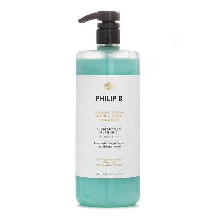 Philip B Nordic Wood Hair + Body Shampoo (Invigorating Purifying - All Hair Types) 947ml