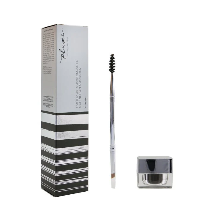 Plume Science Nourish & Define Brow Pomade (With Dual Ended Brush) - # Endless Midnight 4g/0.14oz - Image 2