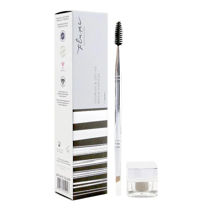 Plume Science Nourish & Define Brow Pomade (With Dual Ended Brush) - # Golden Silk 4g/0.14oz - Image 2