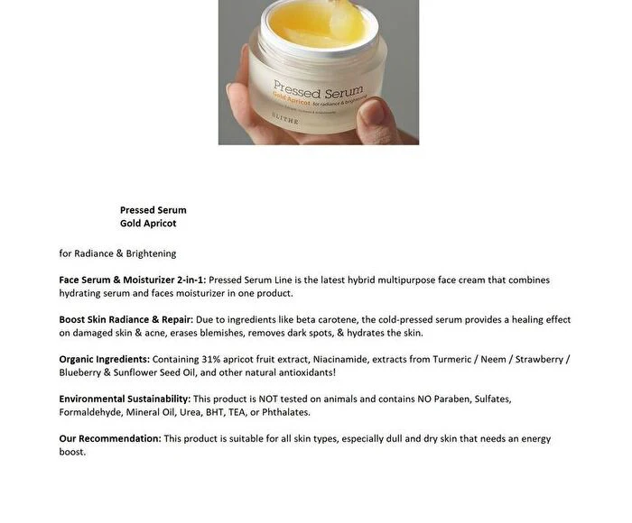 Pressed Serum Gold Apricot - 50ml - Image 3