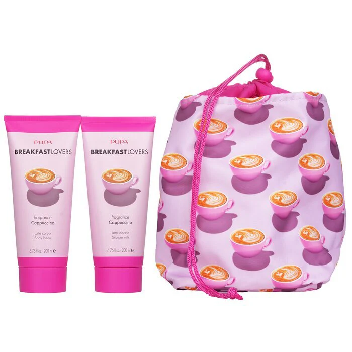 Pupa Breakfast Lovers Kit 1 Cappuccino: 2pcs+1bag - Image 2