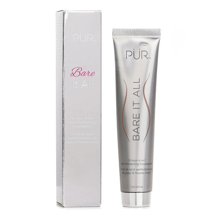 PUR (PurMinerals) Bare It All 12 Hour 4 in 1 Skin Perfecting Foundation - # Golden Dark 45ml/1.5oz - Image 2