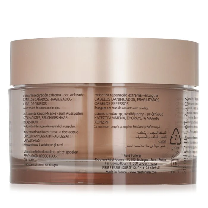 Rene Furterer Absolue Kèratine Renewal Care Ultimate Repairing Mask (Damaged, Over-Processed Thick Hair) 200ml - Image 3
