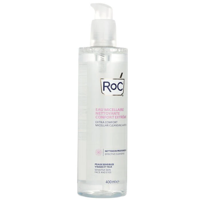 ROC Extra Comfort Micellar Cleansing Water (Sensitive Skin, Face & Eyes) 400ml - Image 2