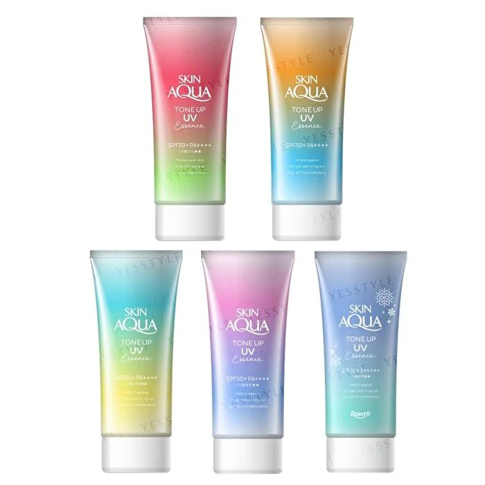 Rohto Skin Aqua Tone Up UV Essence - Blue 80g - Image 2
