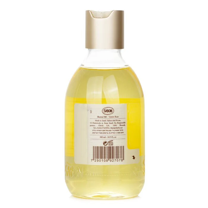 Sabon Shower Oil - Green Rose (Plastic Bottle) 300ml/10.5oz - Image 3
