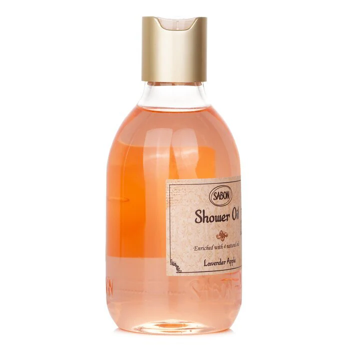 Sabon Shower Oil - Lavender Apple (Plastic Bottle) 300ml/10.1oz - Image 2