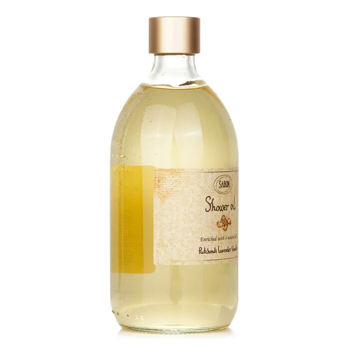 Sabon Shower Oil - Patchouli Lanvender Vanilla 500ml/17.59oz - Image 2