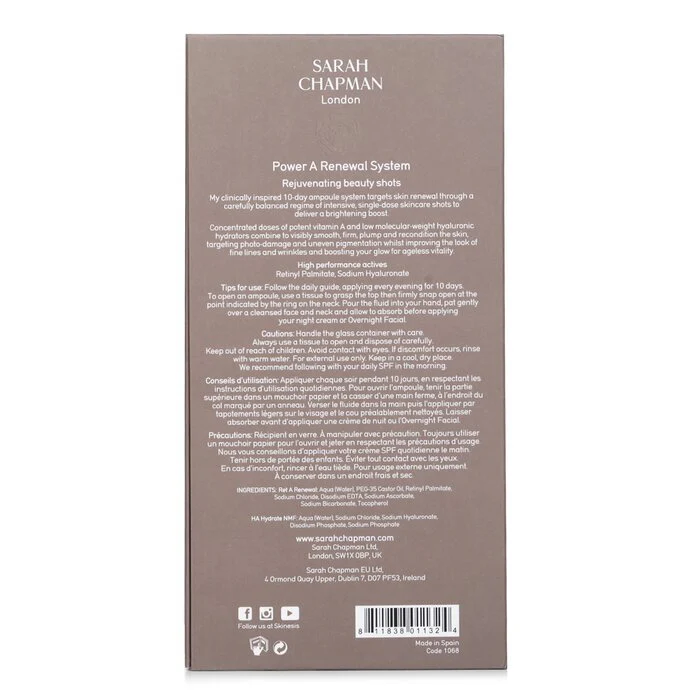 Sarah Chapman Skinesis Power A Renewal System 10x1ml/0.03oz - Image 3