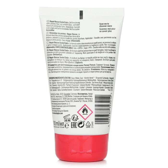 Schwarzkopf BC Repair Rescue Sealed Ends+ Arginine (For Damaged Hair) 100ml/3.38oz - Image 3