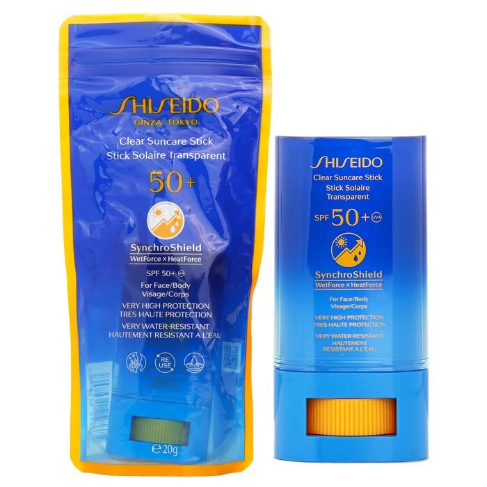 Shiseido Clear Suncare Stick SPF 50+ UVA - For Face/Body (Very High Protection & Very Water-Resistant) 20g - Image 2