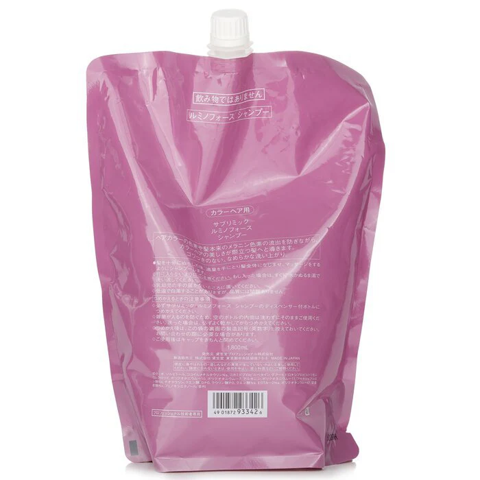 Shiseido Sublimic Luminoforce Shampoo Refill (Colored Hair) 1800ml - Image 3