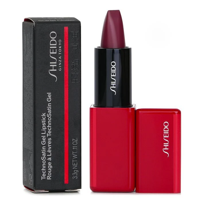 Shiseido Technosatin Gel Lipstick - # 411 Scarlet Cluster 3.3g/0.11oz - Image 2