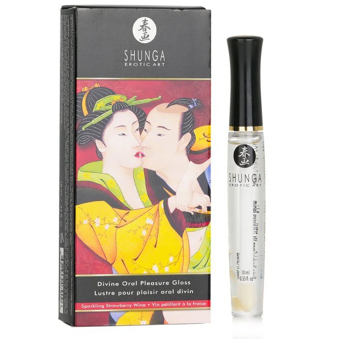 SHUNGA Divine Oral Pleasure Lipgloss - Sparkling Strawberry Wine 10ml/0.33oz - Image 2