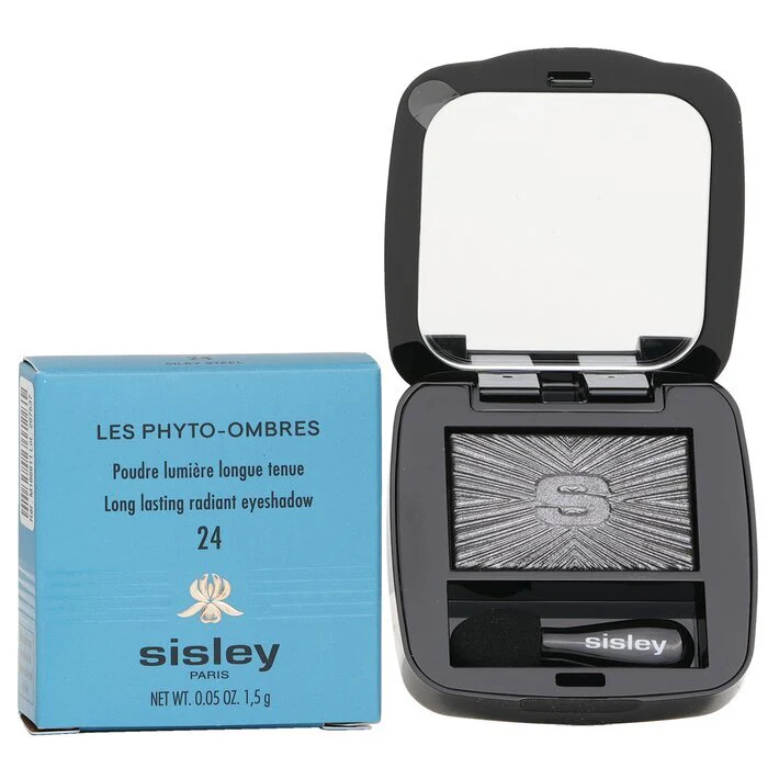 Sisley Les Phyto Ombres Long Lasting Radiant Eyeshadow - # 24 Silky Steel 1.5g/0.05oz - Image 2