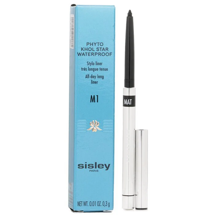 Sisley Phyto Khol Star Waterproof Stylo Liner - 1 Matte Onyx 0.3g - Image 2