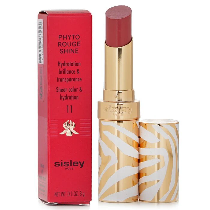 Sisley Phyto Rouge Shine Hydrating Glossy Lipstick - 11 Sheer Blossom 3g - Image 2