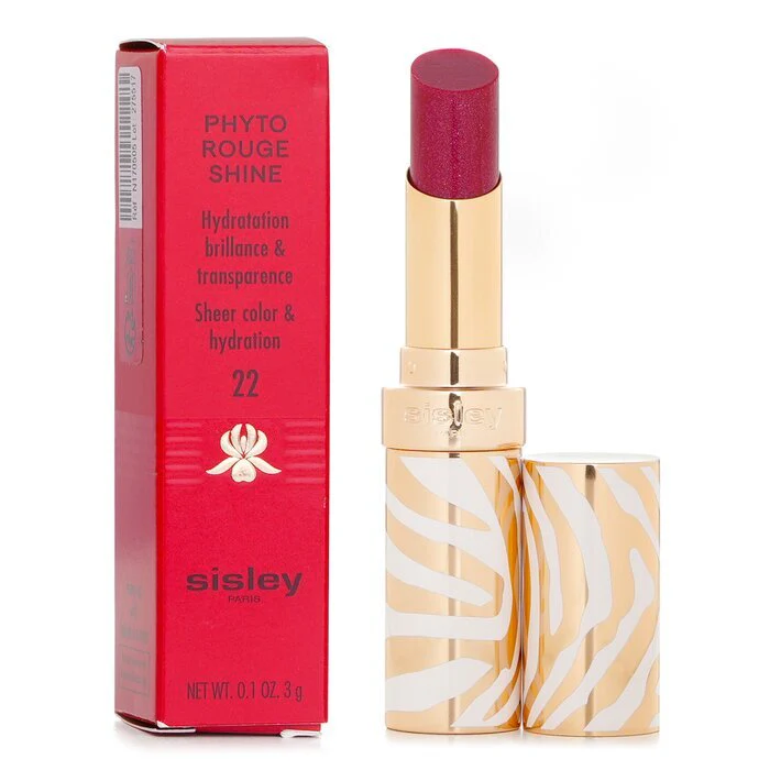 Sisley Phyto Rouge Shine Hydrating Glossy Lipstick - # 22 Sheer Raspberry 3g/0.1oz - Image 2