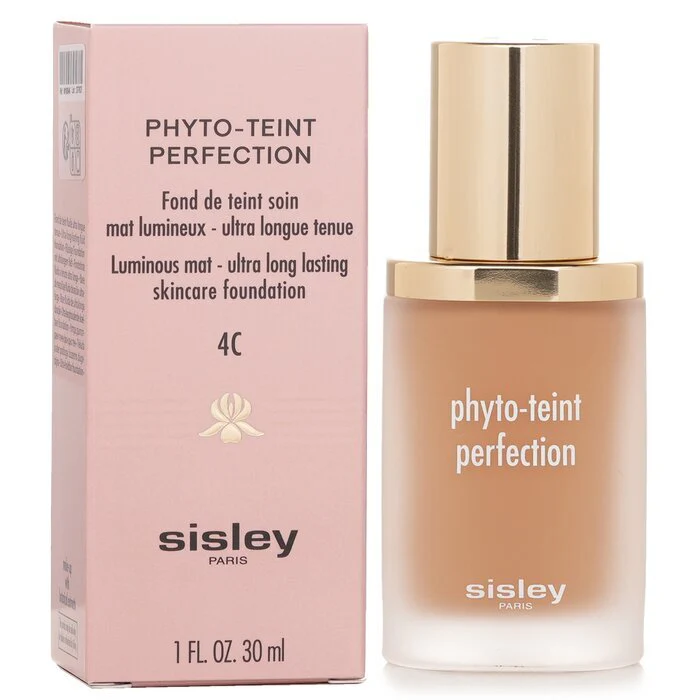 Sisley Phyto Teint Perfection Luminous Mat-Ultra Long Lasting Skincare Foundation - # 4C Honey 30ml/1oz - Image 2