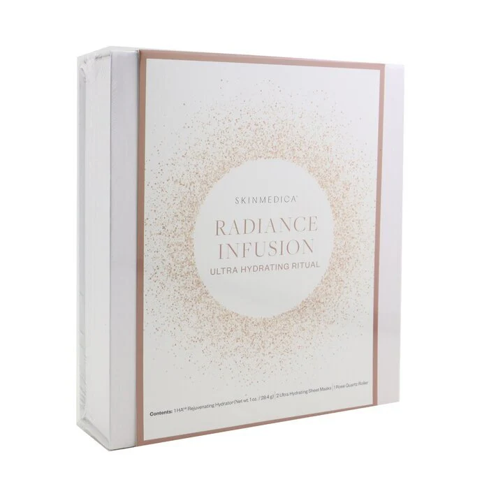 Skin Medica Radiance Infusion Ultra Hydrating Ritual Set: HA Rejuvenating Hydrator 28.4g + Ultra Hydrating Sheet Mask 2pcs + Rose Quartz Roller 4pcs - Image 2
